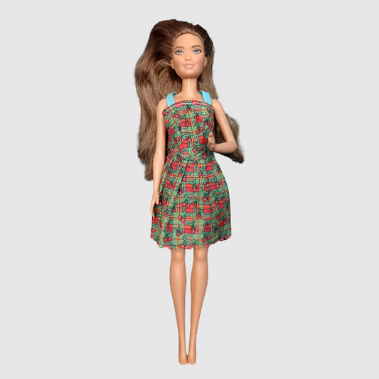 Figura de colección Barbie Pelo Moreno Cerezas
