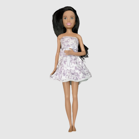 Figura de colección Barbie Pelo Moreno Flores