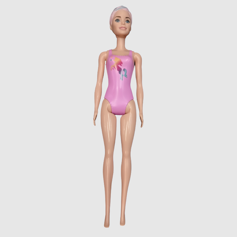 Figura de colección Barbie Pelo Naranja